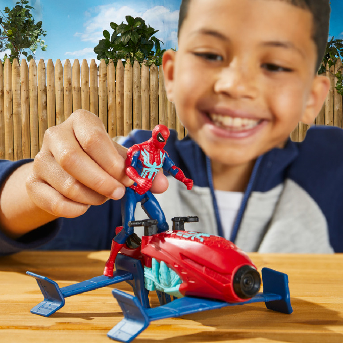 Đồ Chơi Mô Hình Người Nhện 4 Inch Cùng Phương Tiện Marvel Spiderman F8967/F8845