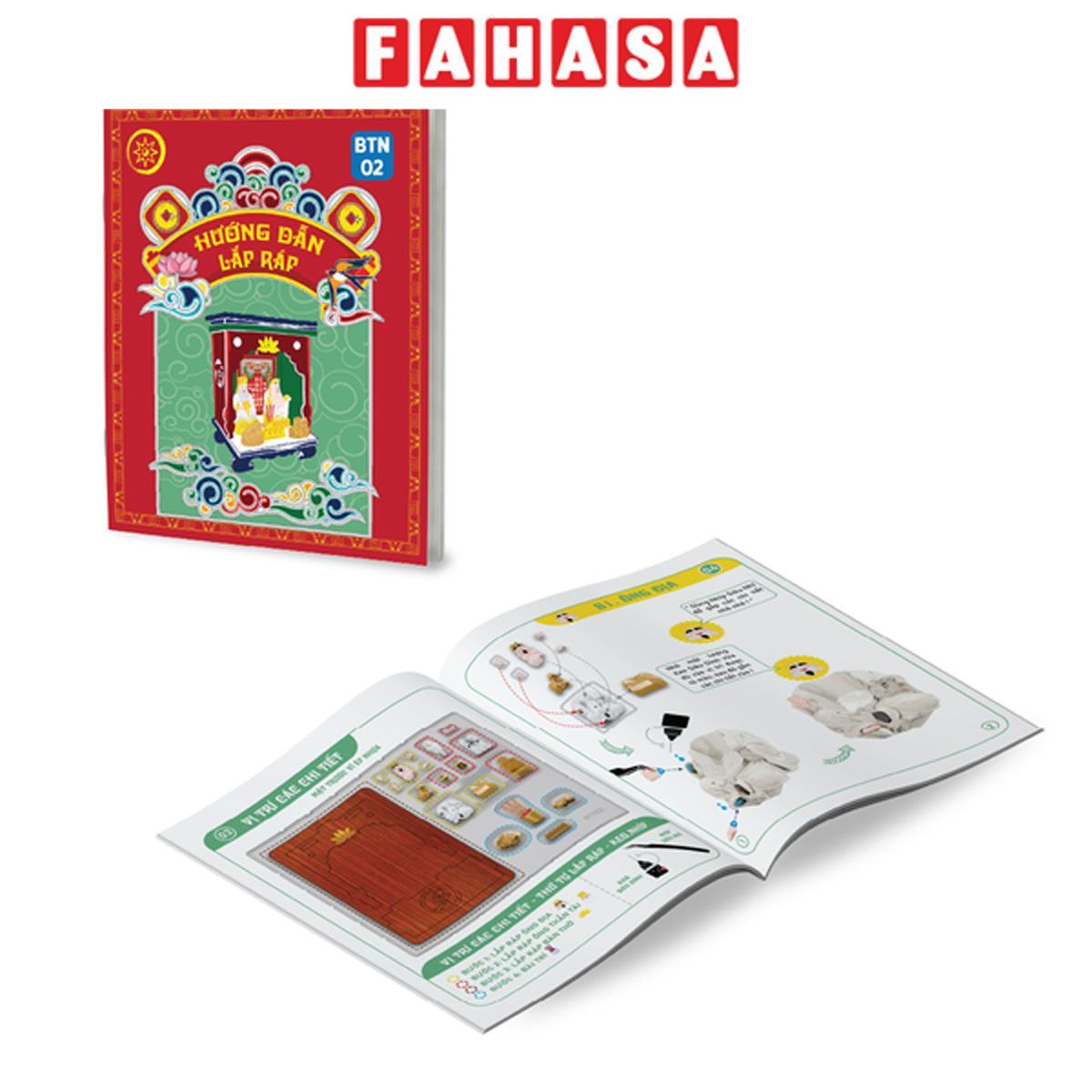 Mô Hình DIY - Bàn Thờ Thần Tài Ông Địa - Kim Tài Phúc Địa - Manihum BTN-02