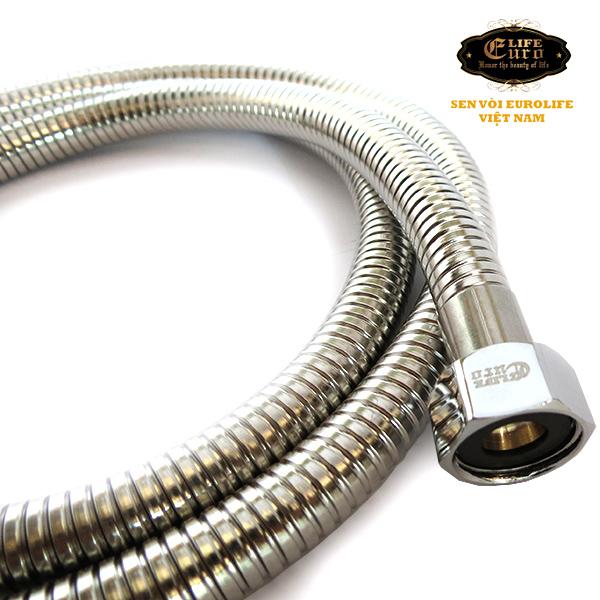 Dây sen Inox SUS 304 dài 150cm, chịu áp lực cao Eurolife EL-DS-IN150