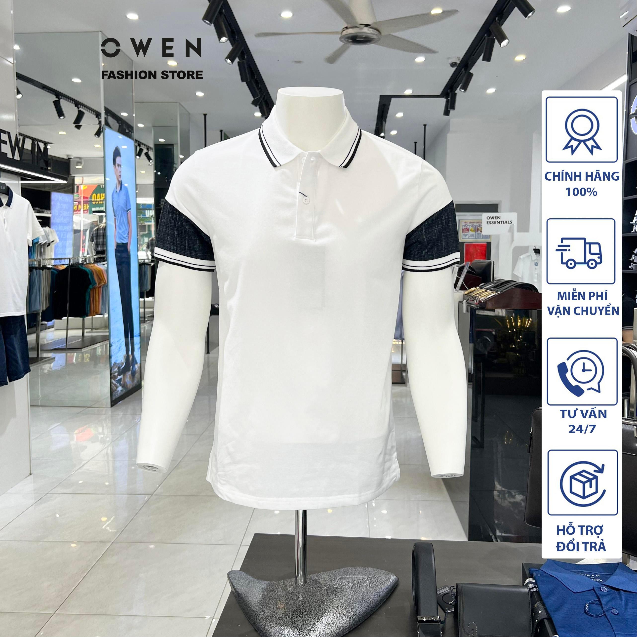 Áo Polo nam Owen cao cấp sợi cotton thoáng mát thấm hút mồ hôi APV231379