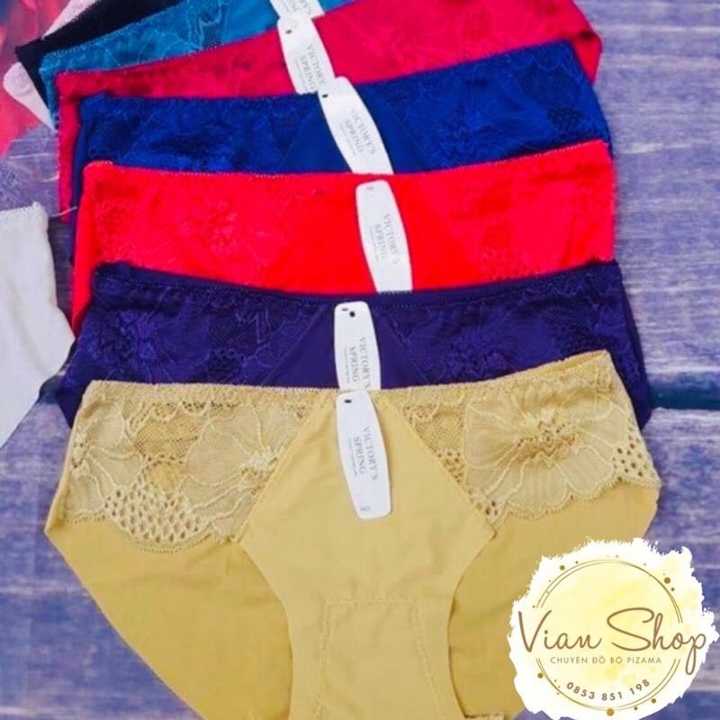 Quần lót nữ đúc su thun lạnh pha ren mềm mại, thoáng khí, thông hơi