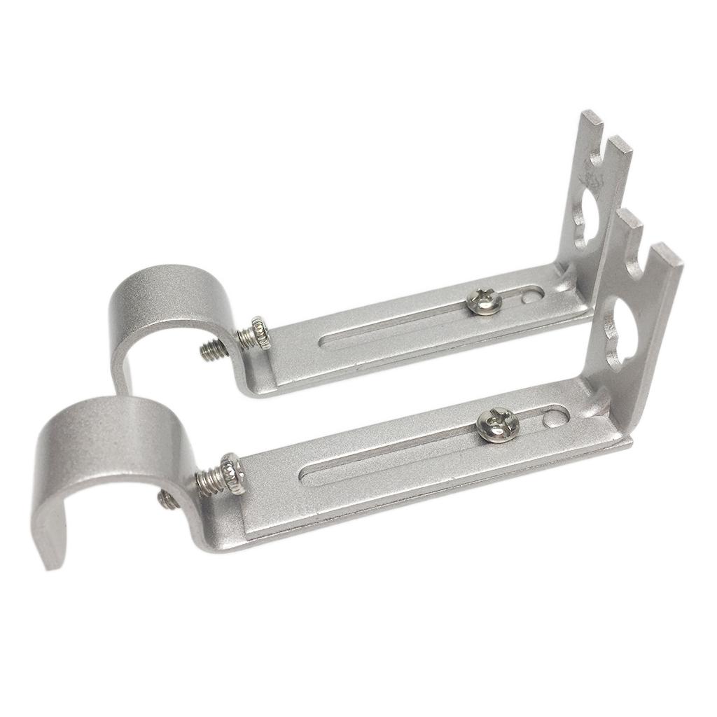 2 Miếng điều Chỉnh Kim Loại Rèm Cực Rod Tường Treo Móc