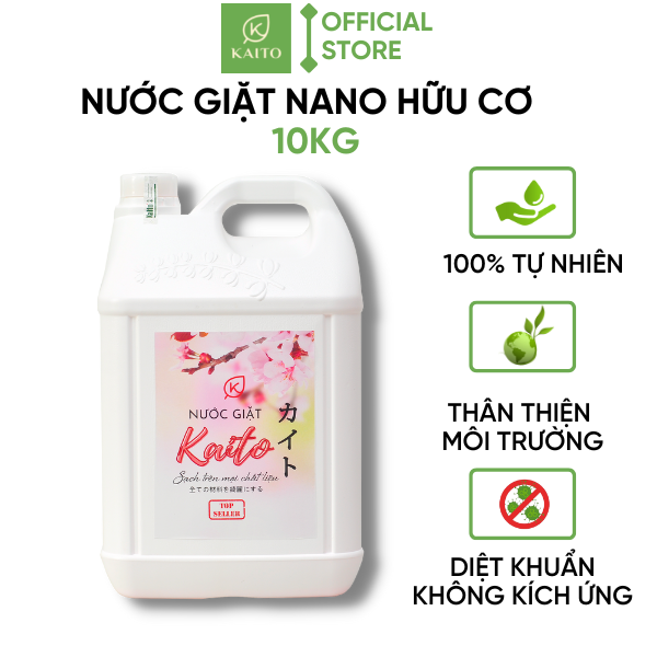 Nước Giặt Nam Nano Hữu Cơ KAITO VIỆT NAM - 10kg