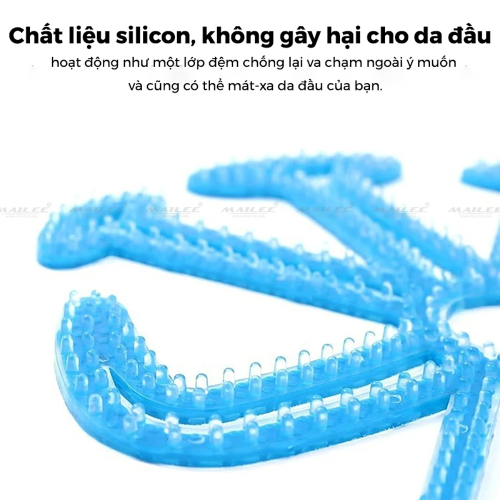 Lớp Lót Mũ Bảo Hiểm Silicone SLC-8 Thoáng Khí Chống Biến Dạng Xe Máy Xe Đạp Phụ Kiện - Mai Lee