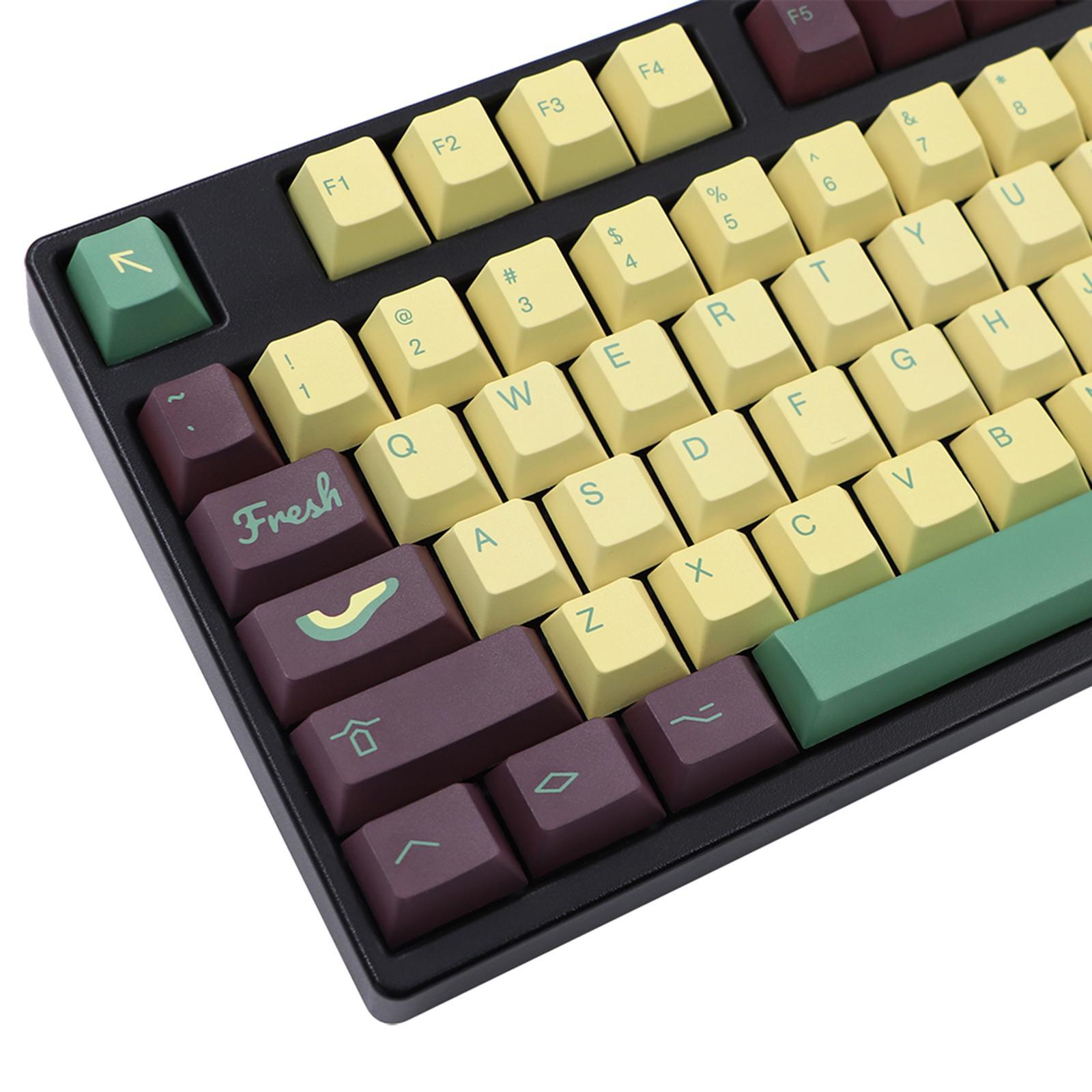 135 Keys Avocado Theme DYE-Sub PBT Keycaps Set for Cherry MX Keyboards