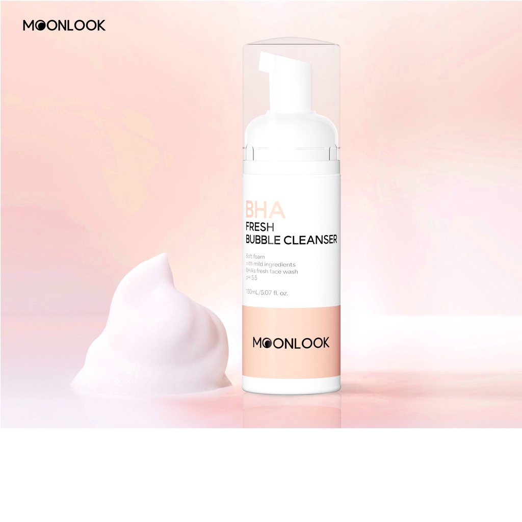 Sữa rửa mặt tạo bọt BHA MoonLook 150ml