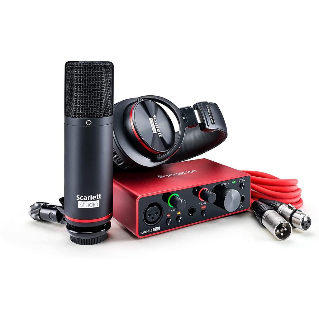 Thiết bị thu âm Focusrite Scarlett 2i2 Studio Gen 3 Sound Card Âm Thanh - USB Audio Interface(Focus 3rd Generation-Gen3