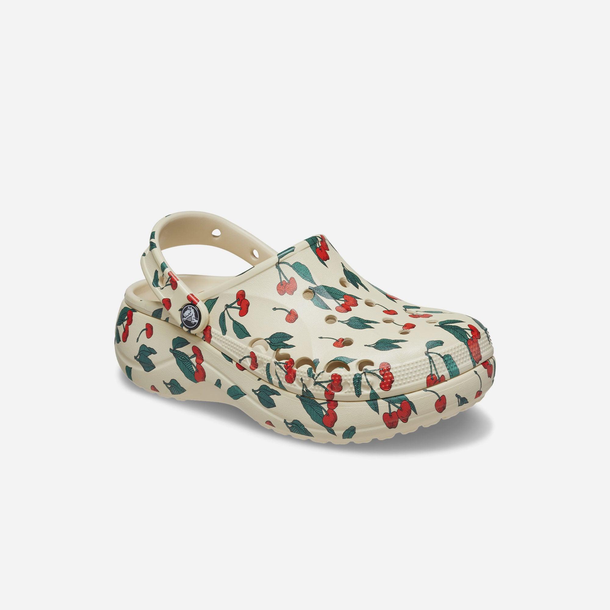 Giày nhựa nữ Crocs Baya Platform Printed - 208712-6J1