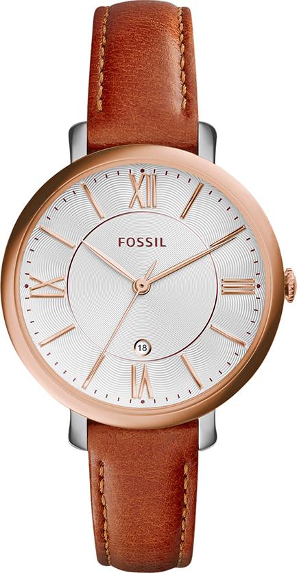 Đồng Hồ Nam Dây Da Fossil ES3842 - Nâu Đậm (36mm)