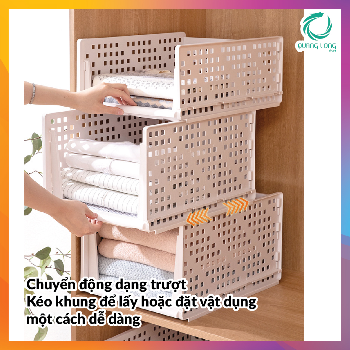 KỆ NGĂN KÉO PHÂN CHIA TỦ QUẦN ÁO đa năng có thể gấp gọn / LƯU TRỮ VĂN PHÒNG PHẨM - Hàng chất lượng tốt