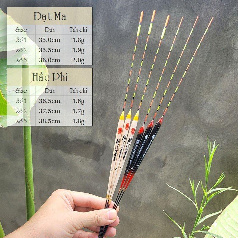 Phao câu rô Đạt Ma - Hắc Phi siêu nhạy tải chì 1.6g đến 2g giá rẻ