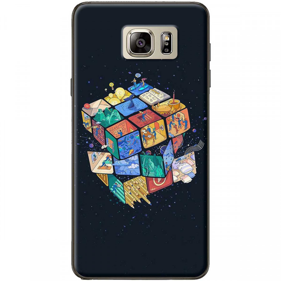 Ốp lưng dành cho điện thoại Samsung Note 5 -Mẫu Rubik