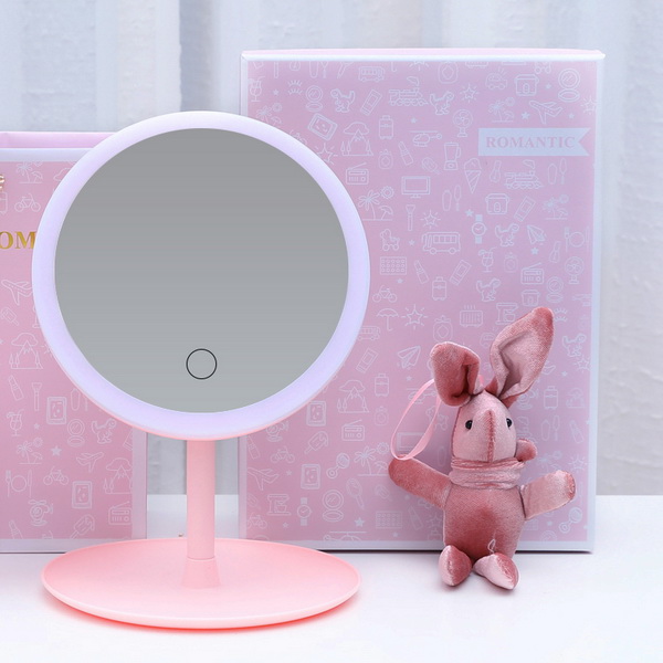 Gương Trang Điểm Để Bàn Có Đèn LED Cảm Ứng