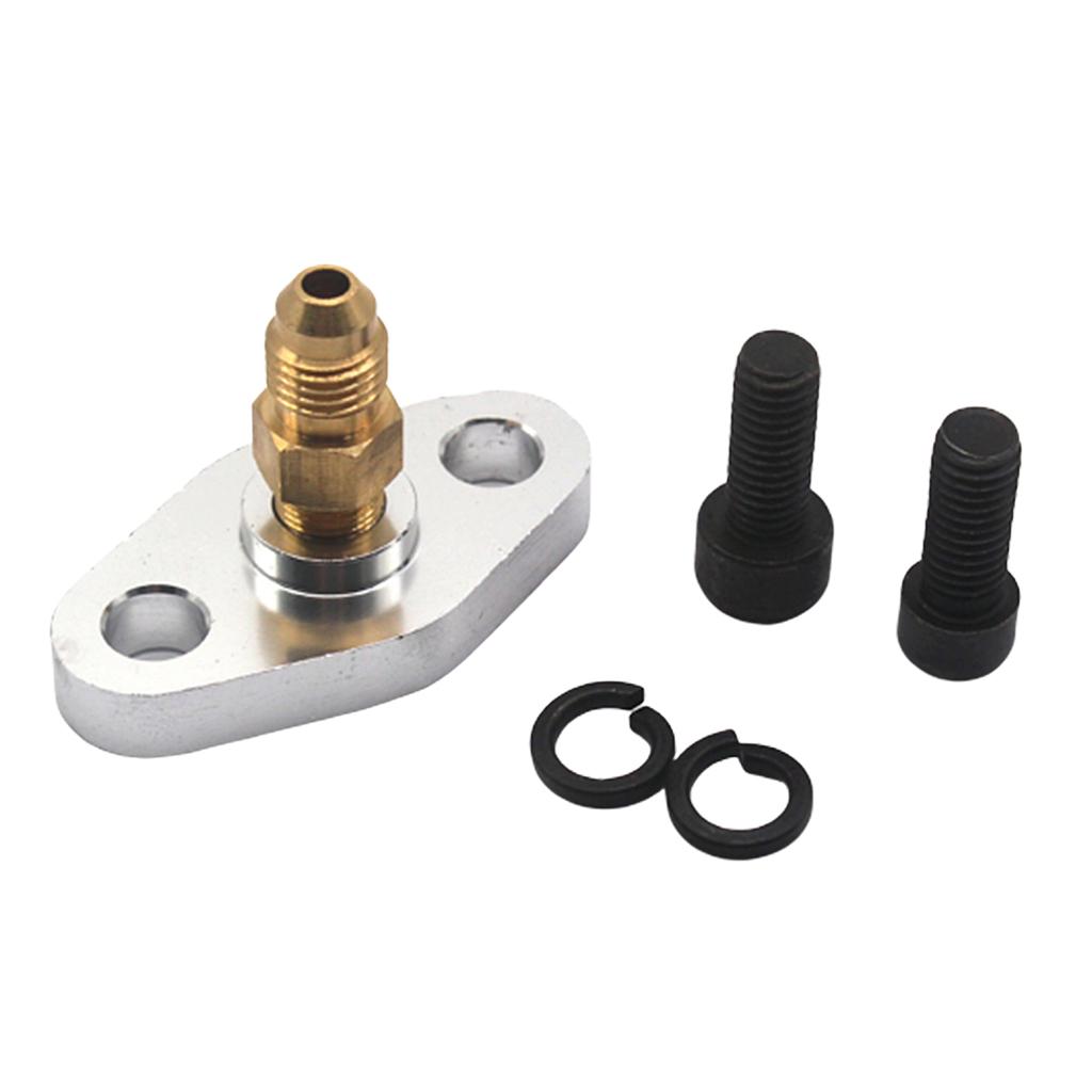 38mm 4AN Turbo Oil Feed Inlet Fitting Flange For T3 T4 T35 T04 Turbocharger