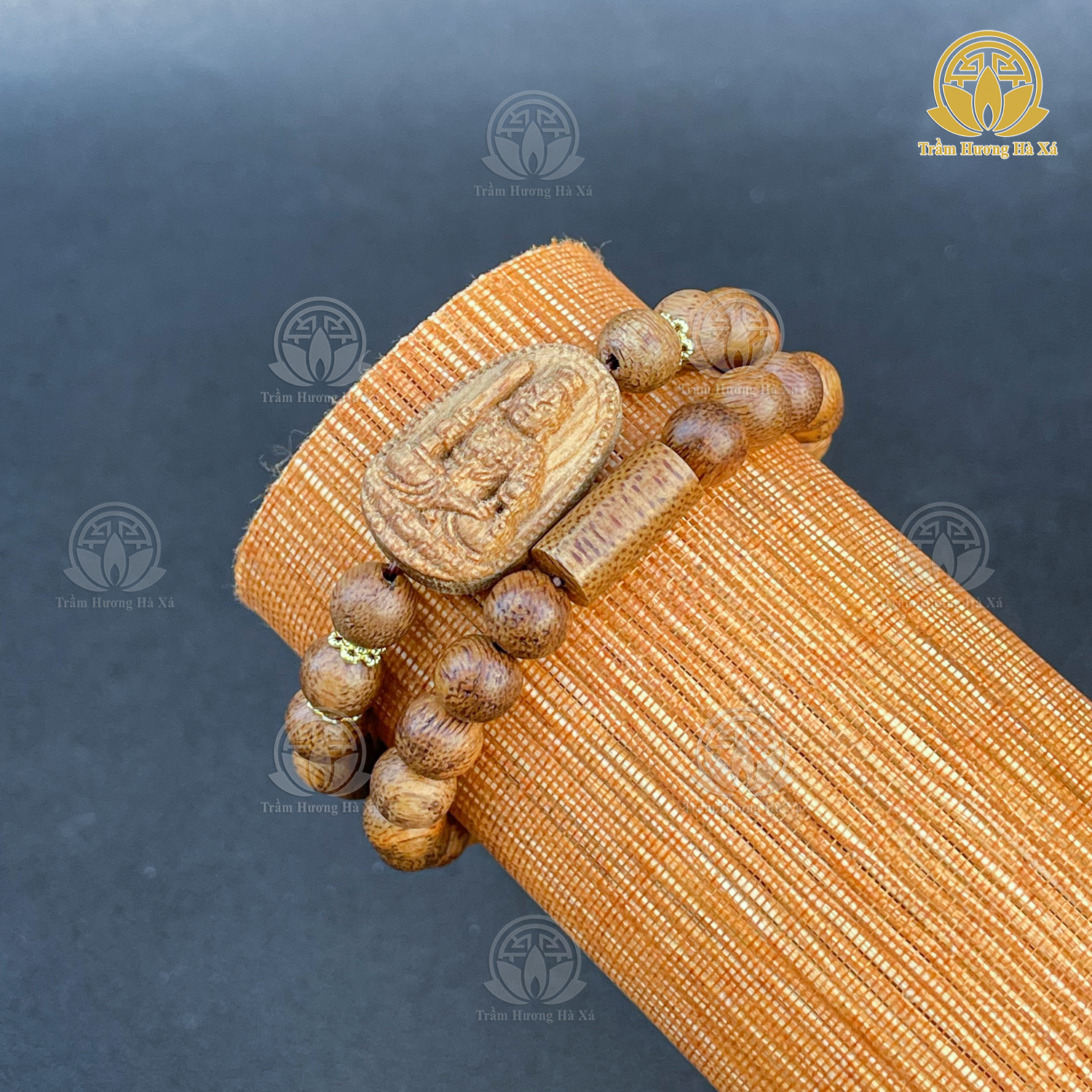 Vòng tay đôi trầm hương phong thủy HÀ XÁ mix mặt phật bản mệnh tuổi tý sửu dần mão thìn tỵ ngọ mùi thân dậu tuất hợi đeo tay cặp đôi nam nữ may mắn bình an tài lộc