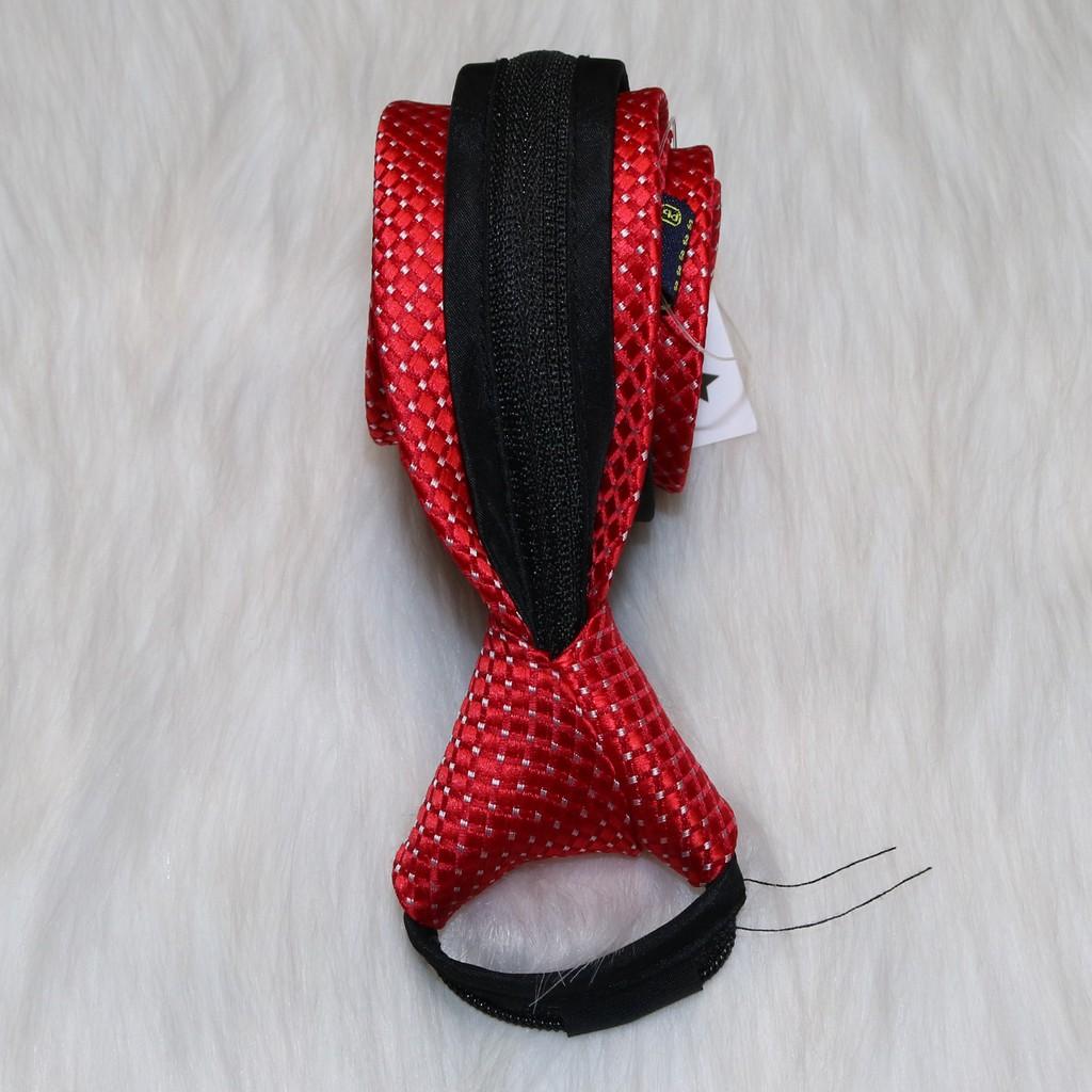 Cà vạt nam thắt sẵn KING caravat công sở và chú rể, cavat học sinh bản nhỏ 5cm dây kéo vải silk lụa cao cấp C012