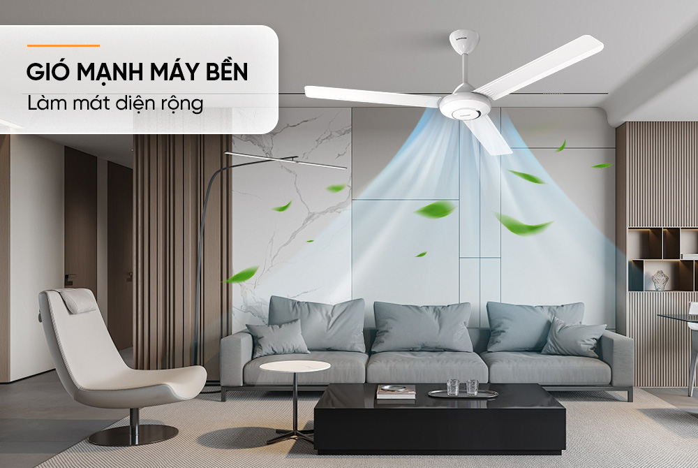 Quạt trần 3 cánh SUNHOUSE SHD7657 - Hàng chính hãng