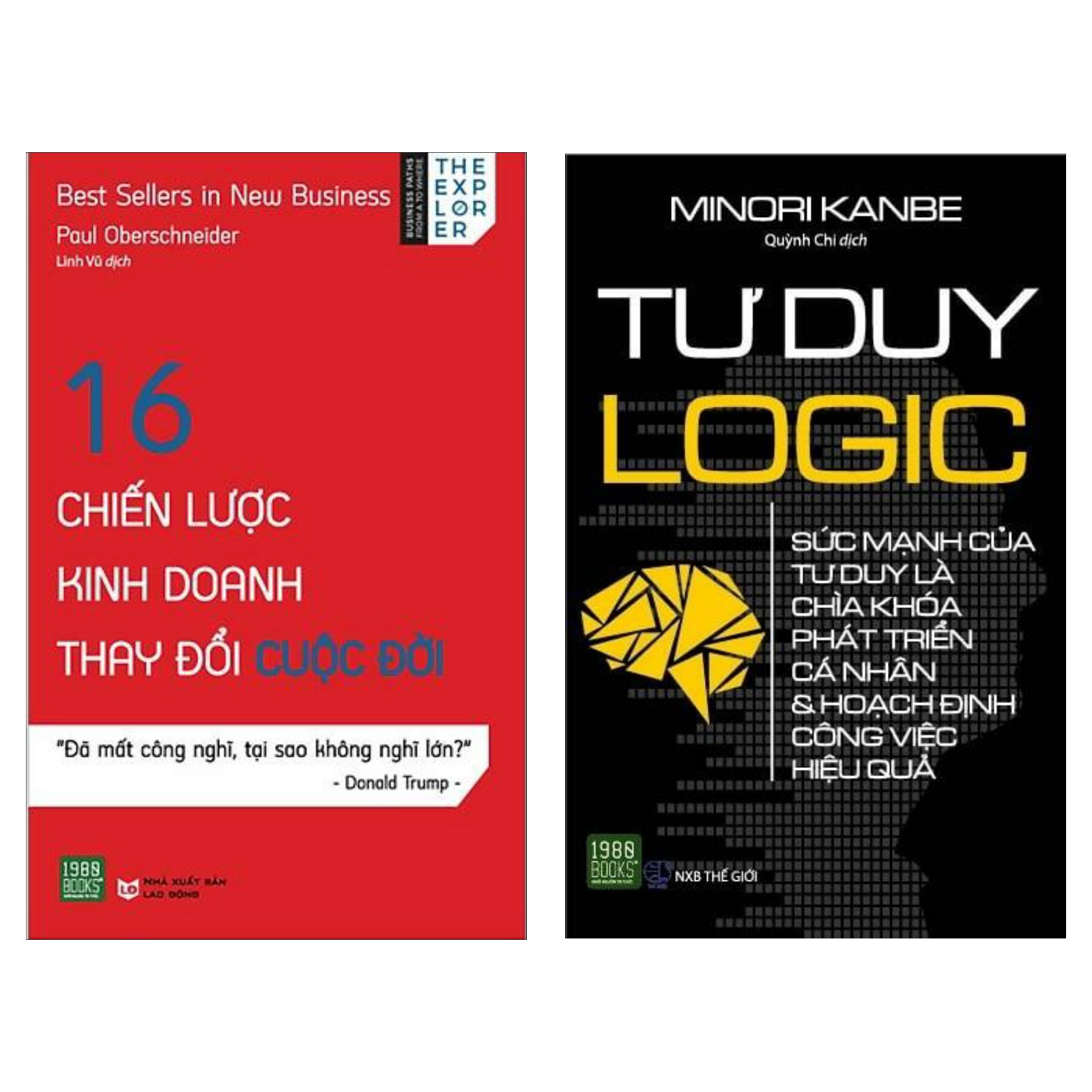 Combo Sách Kinh Tế: 16 Chiến Lược Kinh Doanh Thay Đổi Cuộc Đời + Tư Duy Logic (Chìa Khóa Mở Lối Thành Công - Tặng Kèm Bookmark Happy Life)