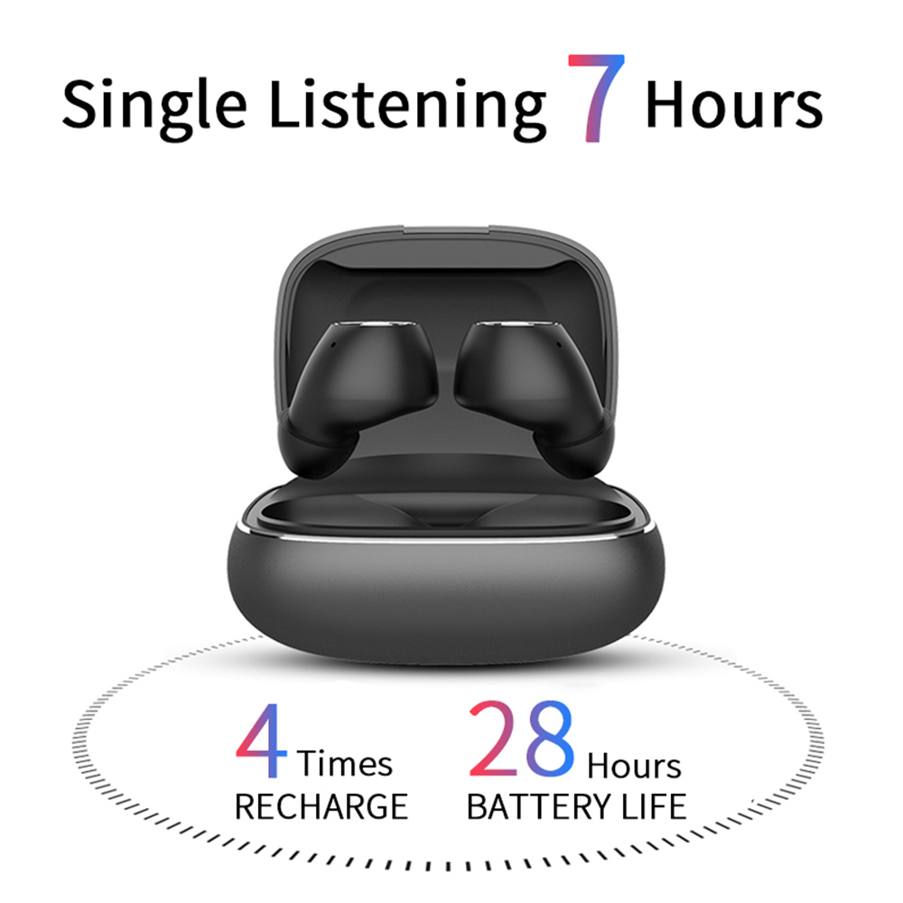 Tai nghe V80 TWS Earbuds True Wireless Bluetooth 5.0 nhét trong tai ghép nối tự động với Mic