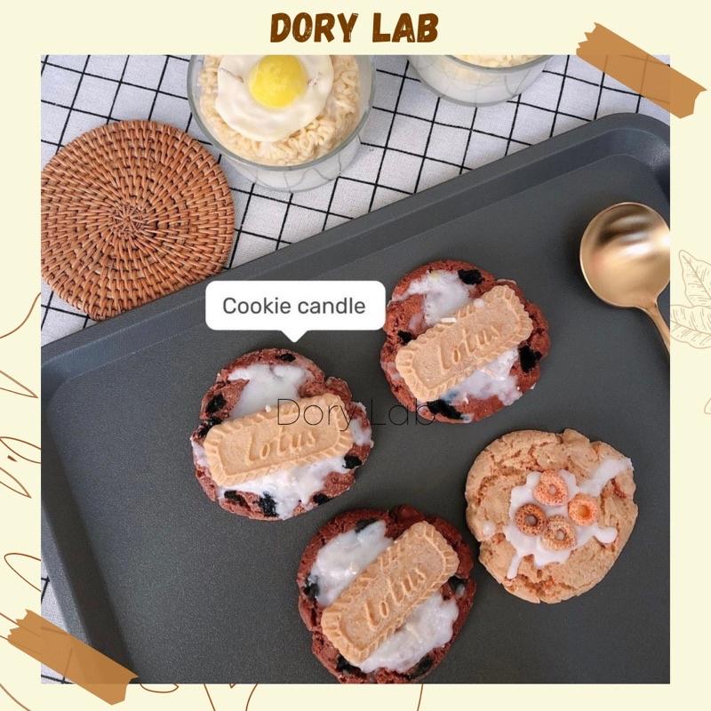 Nến Thơm Sáp Đậu Nành Bánh Quy Sôcôla Mix Topping - Dory Lab