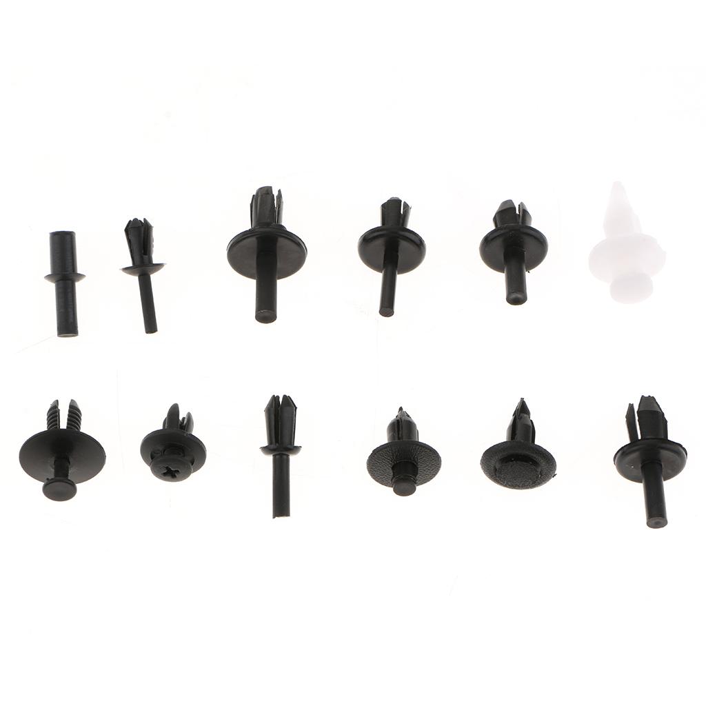 350x Universal Auto Fastener Bumper Retainer Clip Body Push Rivet Retainer