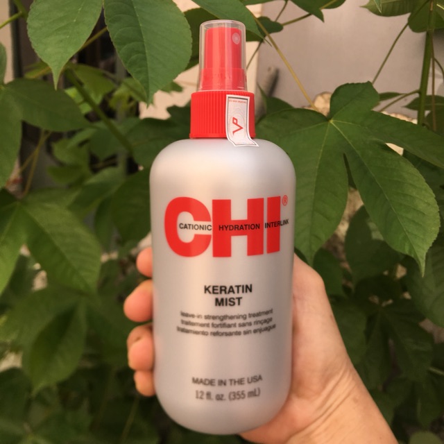 Xịt dưỡng tóc CHI Keratin Mist Leave-in Strengthening Treatment 355ml