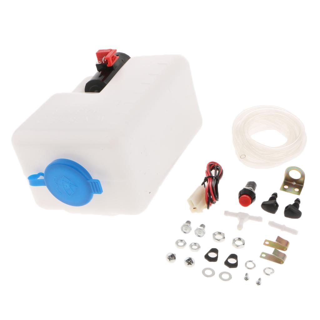 1 Windshield Washer Reservoir Pump Bottle Kit Universal Windshield Wiper System Reservoir