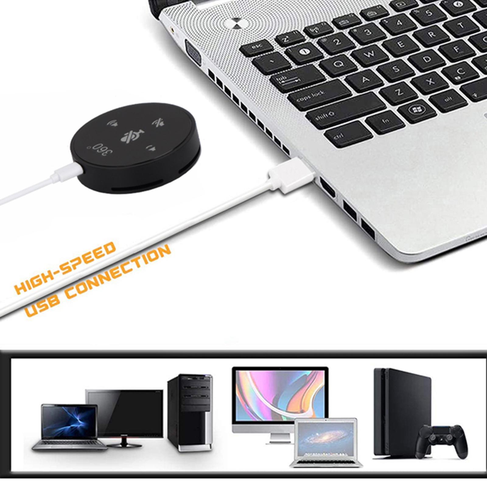 USB Conference Microphone Speaker for Desktop Computer Meeting