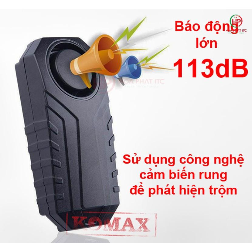 Thiết bị chống trộm cảm biến rung kèm remote Komax KM-R16A - Báo trộm cảm biến rung - Hàng chính hãng