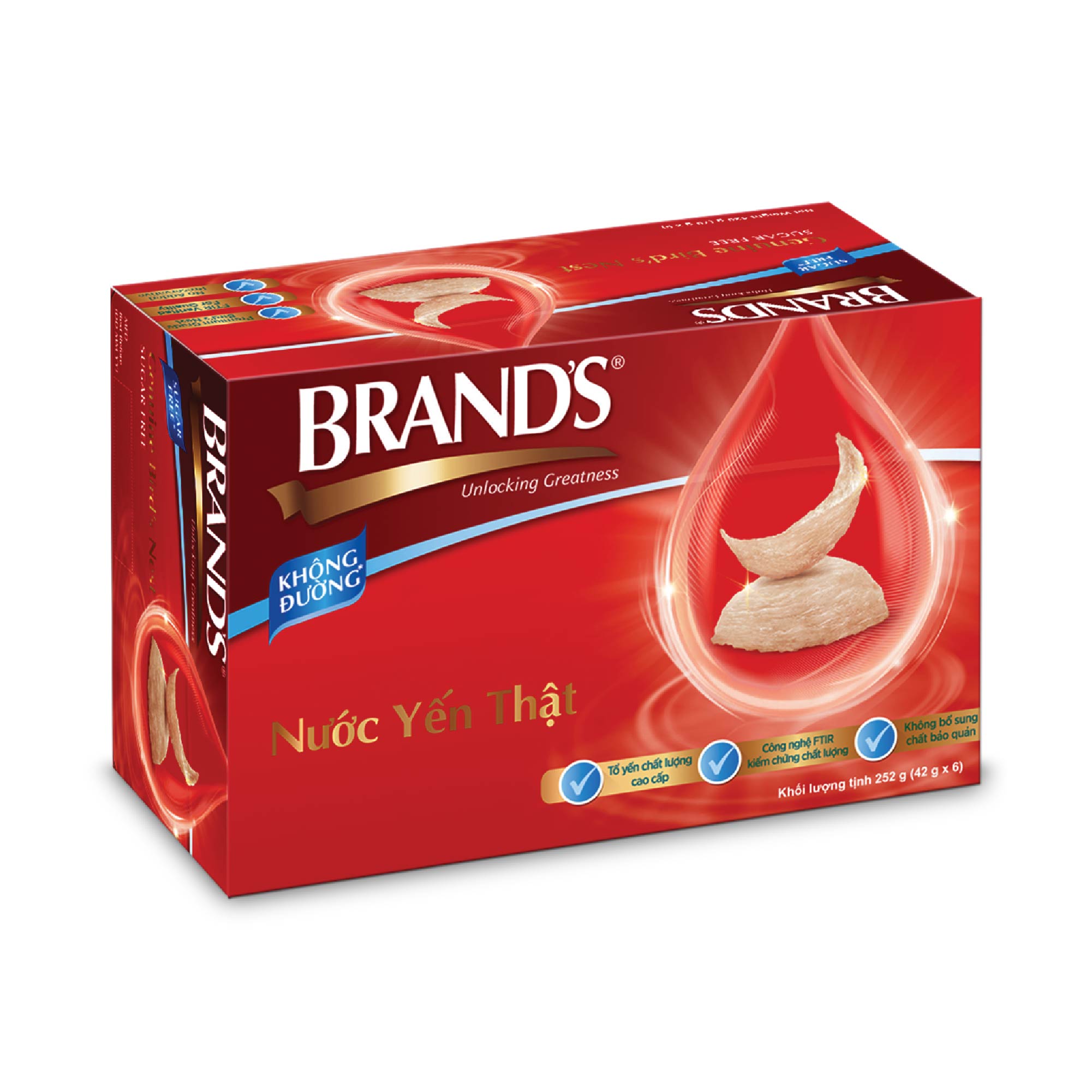 Nước yến thật BRAND'S Không Đường