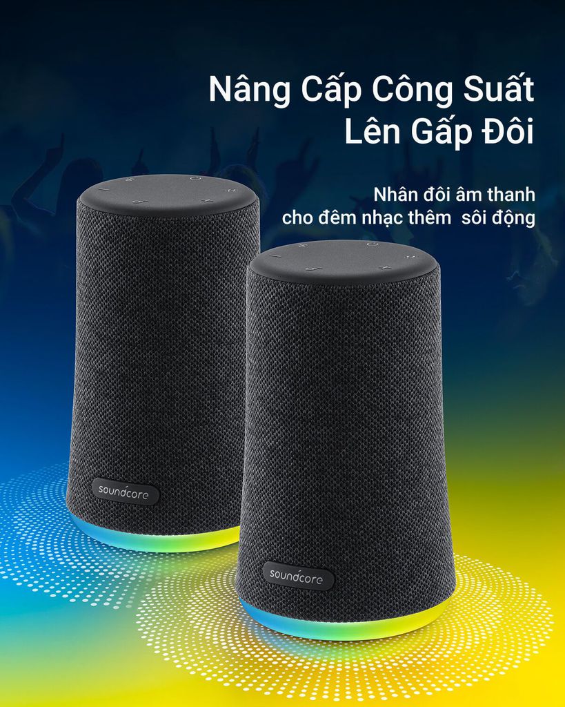 Loa bluetooth SoundCore Flare Mini 10w - Hàng chính hãng