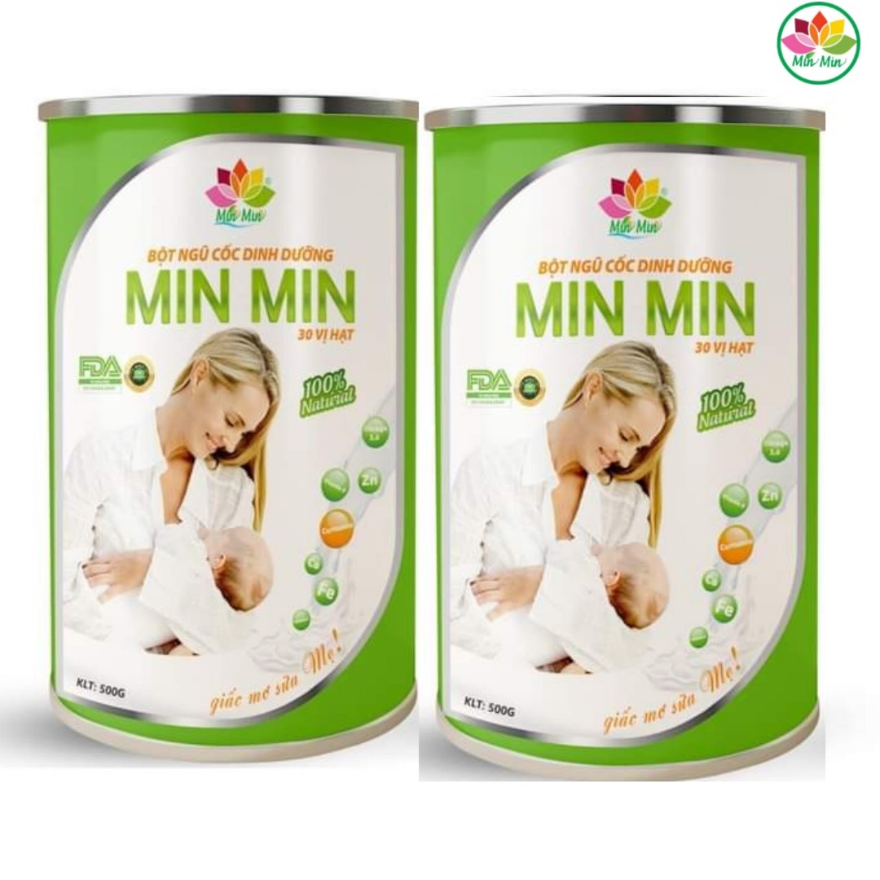 [COMBO 2 HỘP 1KG] Ngũ Cốc Dinh Dưỡng Min Min 30 hạt - Ngũ Cốc Lợi Sữa Cao Cấp Min Min _ DATE LUÔN MỚI