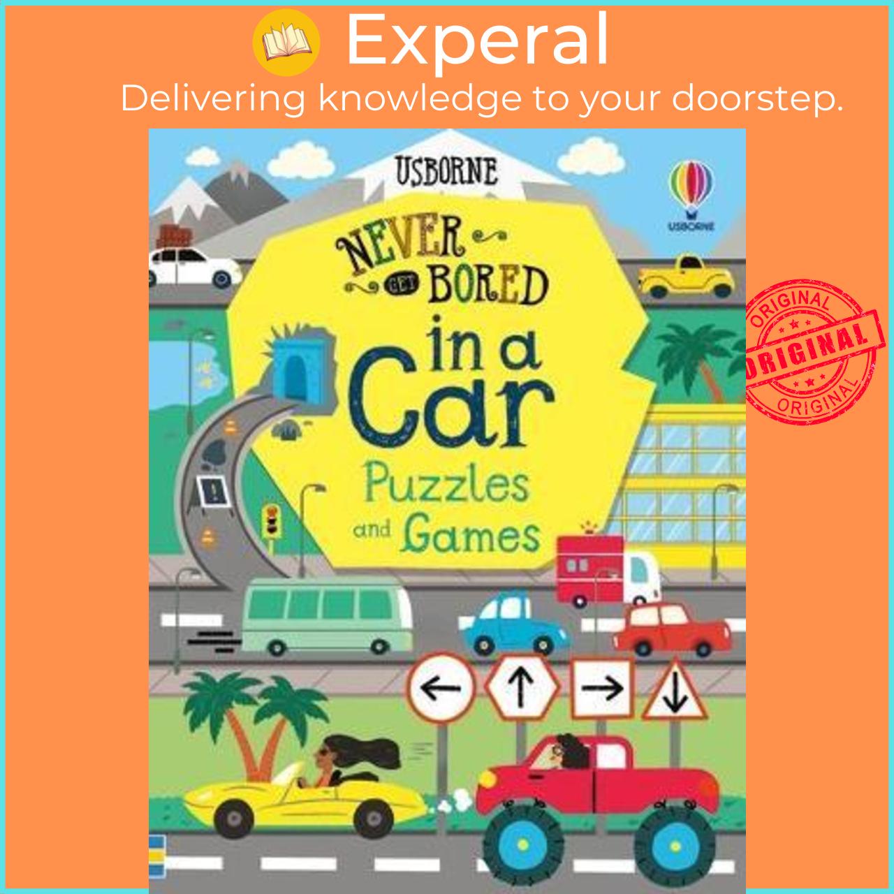 Sách - Never Get Bored in a Car Puzzles & Games by Lan Cook Tom Mumbray Various