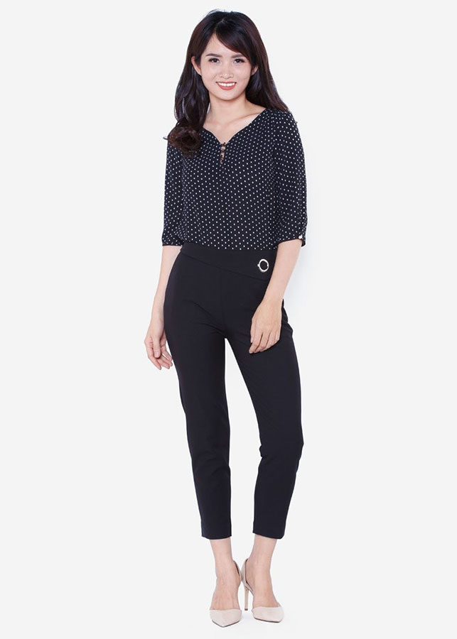 Quần Ống Côn Cạp Đột Ô-Rê - QL175DE4
