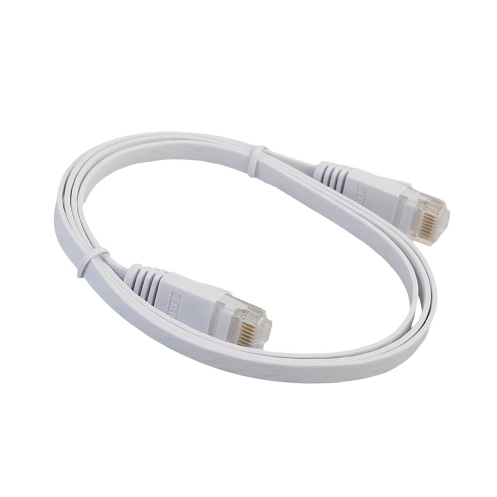 Cat6 Ethernet Patch Flat Cable , Professional Snagless RJ45 Connector Computer Internet Networking LAN Wire Cord Jack Plug 0.5m,1m,3m,5m,10m