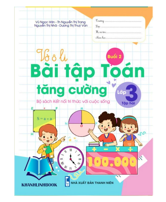 Sách - Vở Ô li Bài Tập Toán Tăng Cường lớp 3 - tập 2