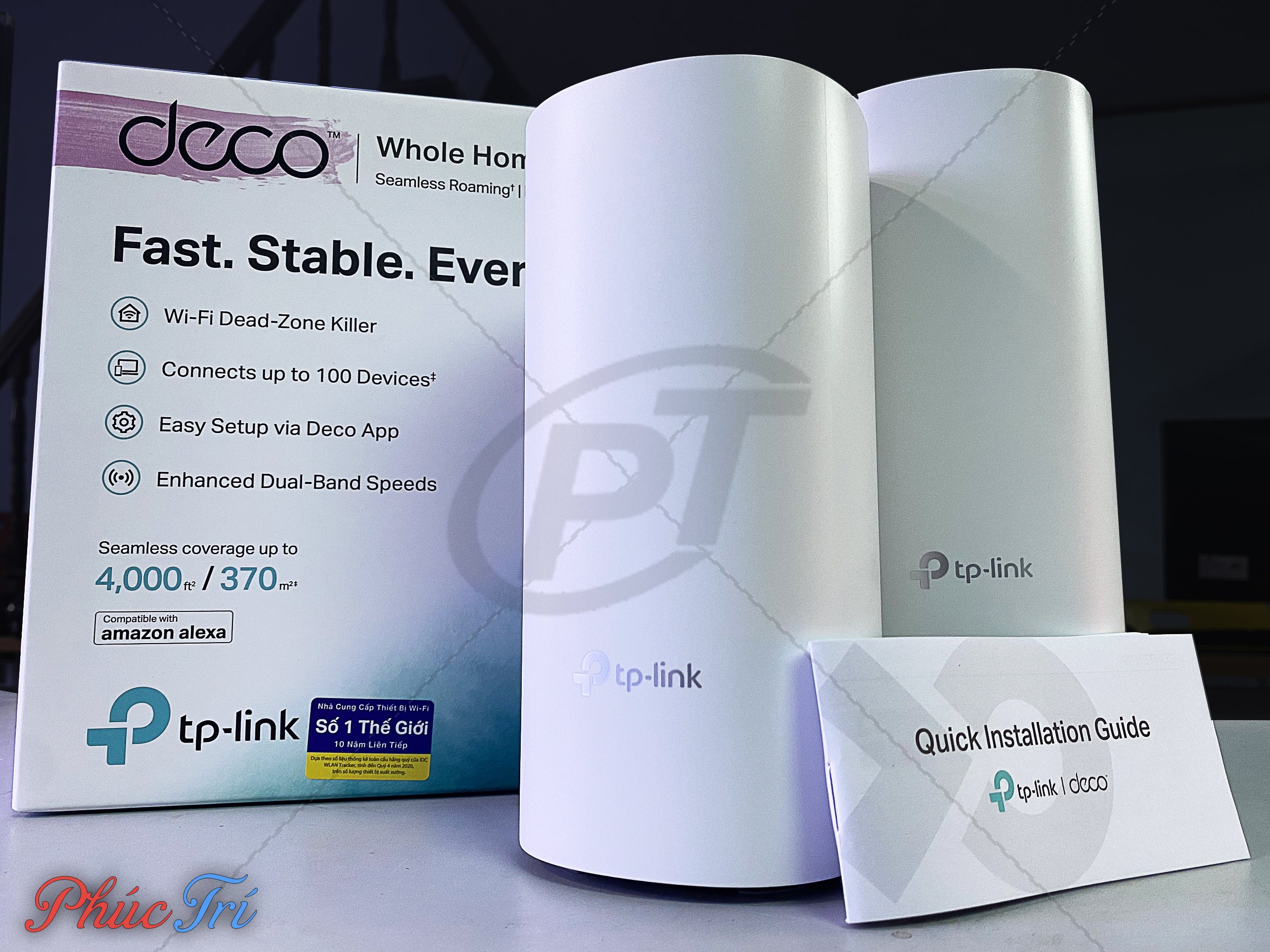 Bộ phát wifi TP-Link Mesh Deco E4 2-Pack AC1200Mbps - Hàng Chính Hãng