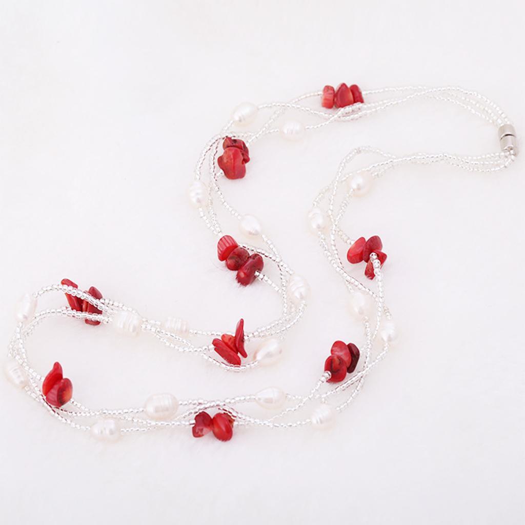 Red Gemstone Loose Spacer Beads with Hole   Necklace Bracelet