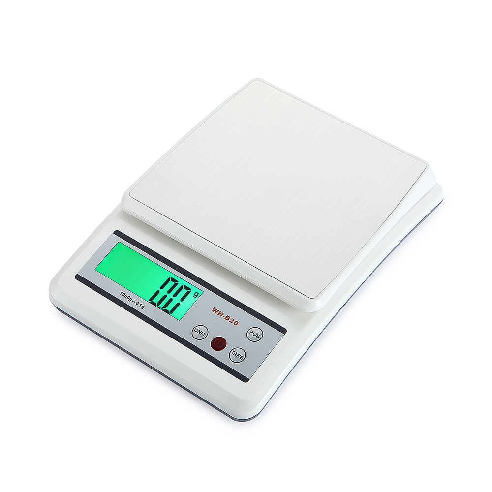 Cân điện tử nhà bếp để bàn tải trọng tối đa 10kg/1g màn hình LCD to, rõ ràng B20L