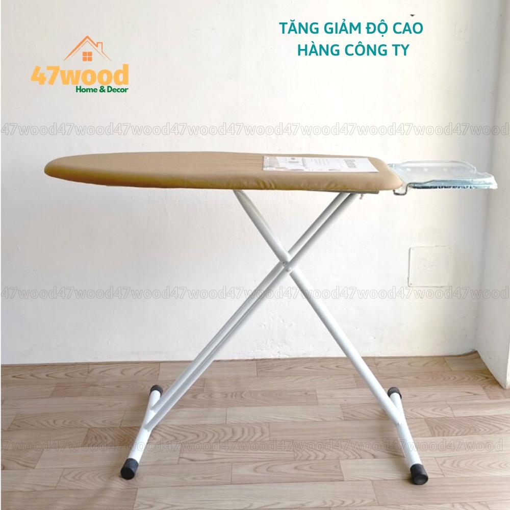 Cầu là quần áo cao cấp 47wood HN12 - Kệ để ủi đồ tăng giảm độ cao