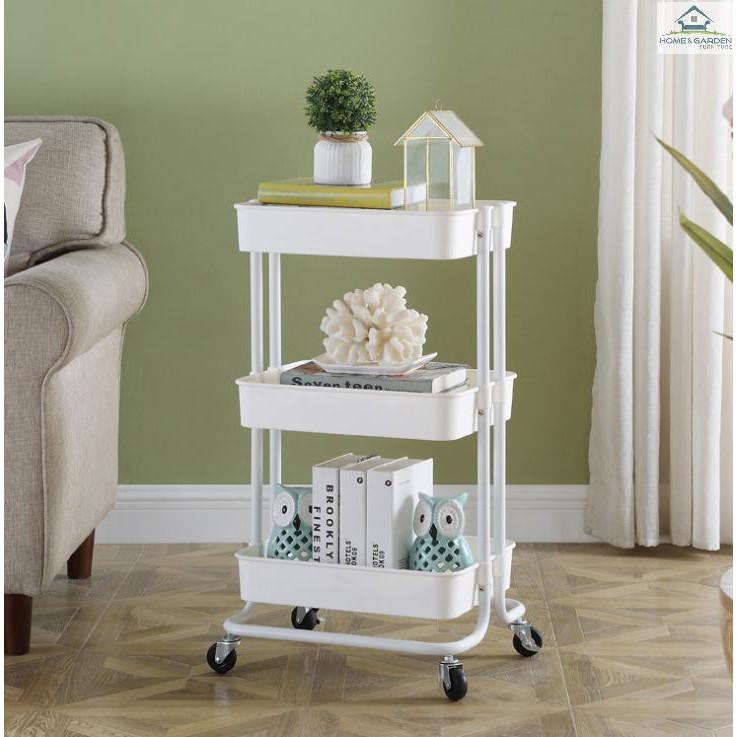 Kệ để đồ 3 tầng có bánh xe - Skylife