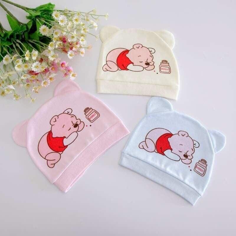 Mũ Vải Cotton Cho Bé Sơ Sinh Loại Đẹp (Ảnh thật tự chụp)