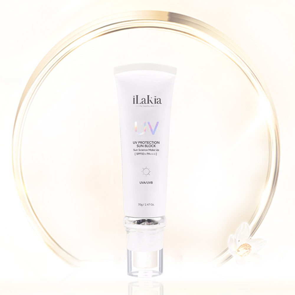 Kem Chống Nắng ilakia Light Make Up UV Sun Block SPF 50+ KOREA 70g