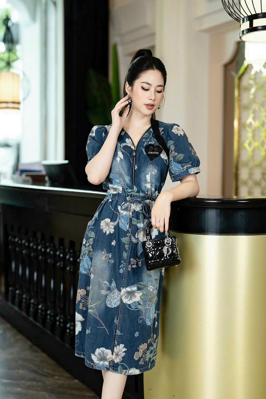 ĐẦM BODY JEAN HỌA TIẾT SIÊU ĐẸP