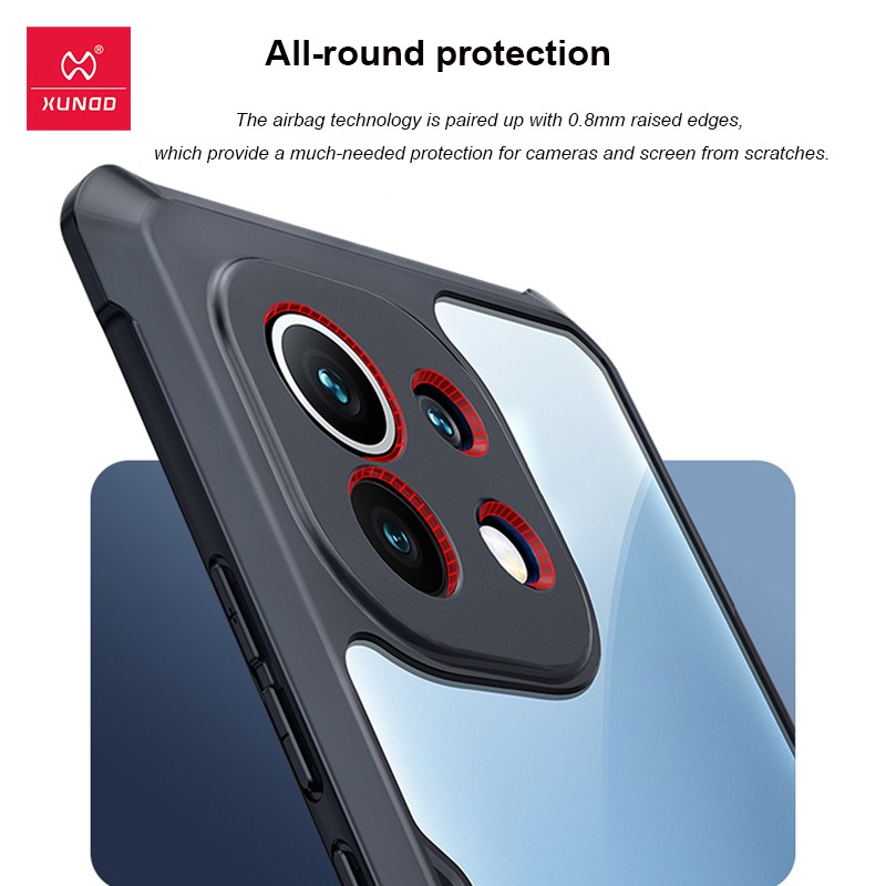Ốp lưng dành cho Xiaomi Mi 11 chống sốc XUNDD, chống va đập, bảo vệ camera, siêu bền bỉ - Hàng nhập khẩu