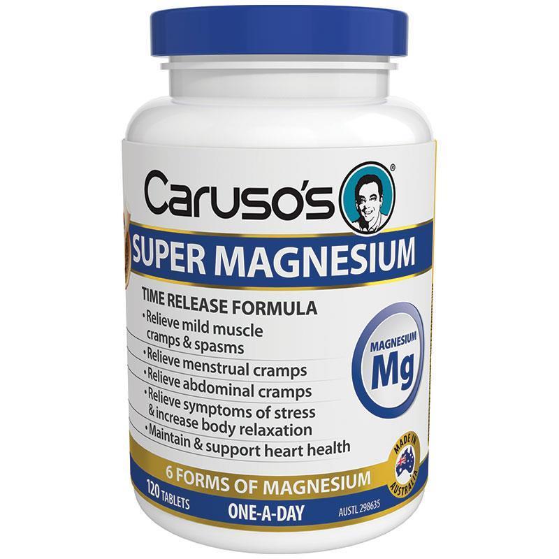Carusos Natural Health Super Magnesium 120 Tablets