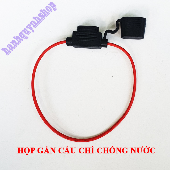 Combo 10 Hộp gắn cầu chì chống nước hộp đen dây đỏ loại đẹp