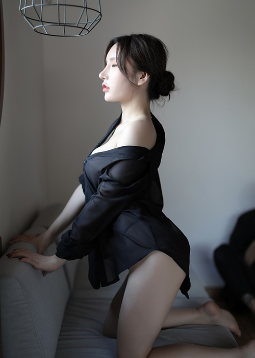 Áo sơ mi nữ kèm vải voan mỏng tay dài CDAN72