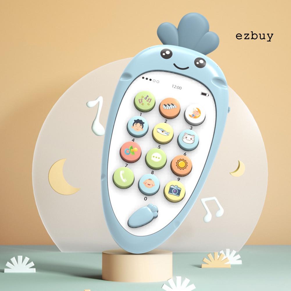 EY-Carrot Shape Simulation English Music Mobile Phone Baby Education Teething Toy