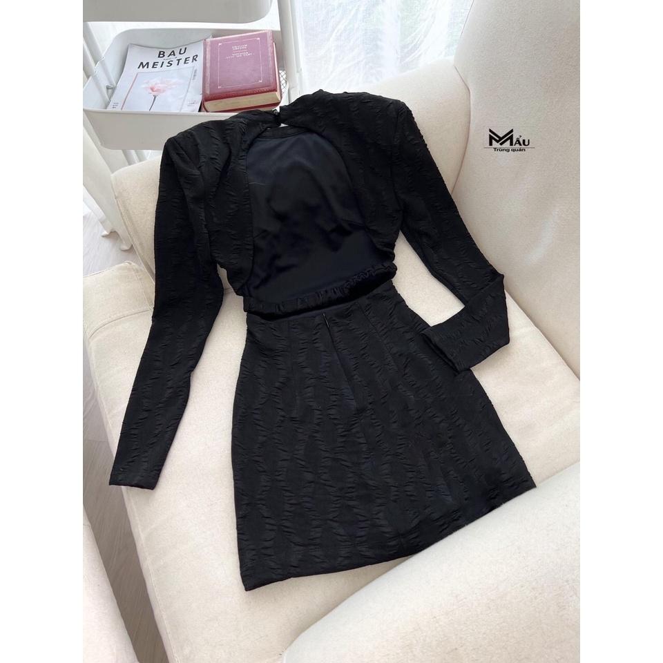 Váy sóng hở lưng body Miix